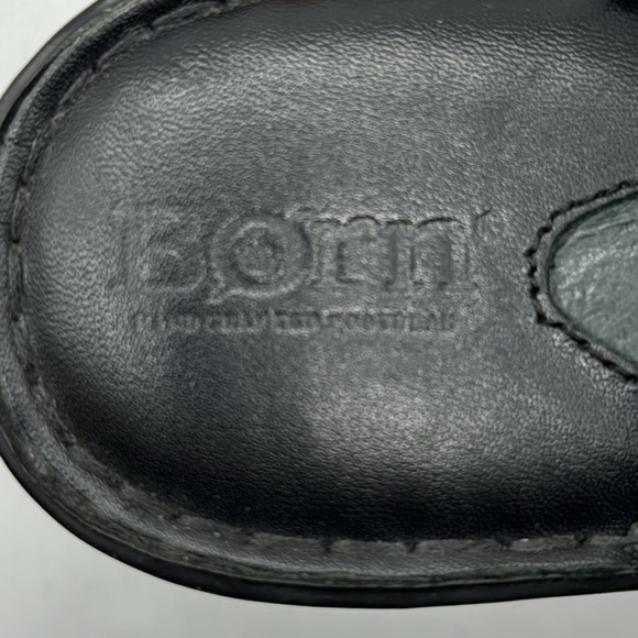 Born Black Leather Mule Heeled Clog Size 9 CM6883E - Picture 7 of 8